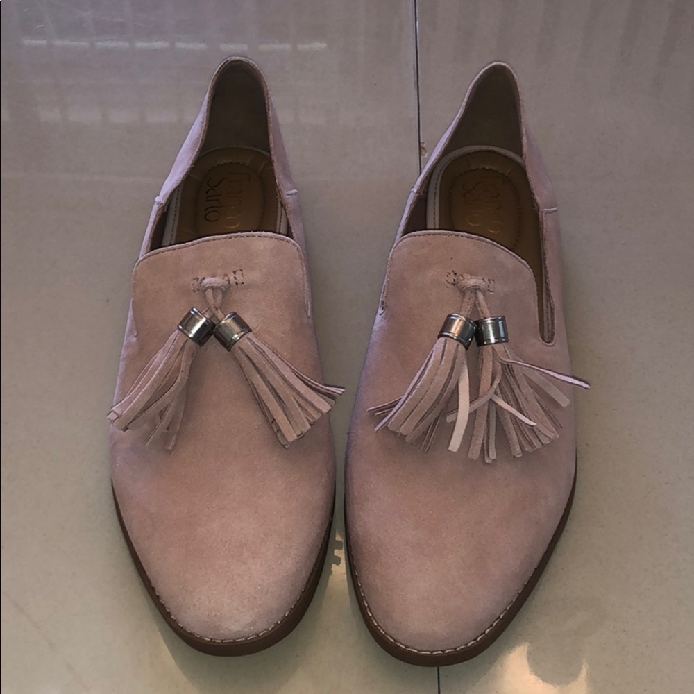 Franco Sarto Blush Tassel Loafers